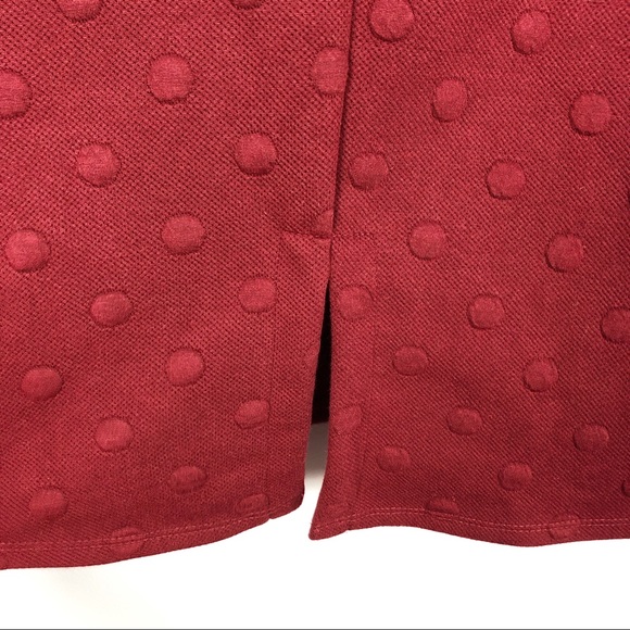 Anthropologie W5 Dotted Textured Top Red S - Picture 5 of 7